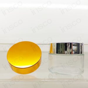 Clear Glass Cosmetic Jar