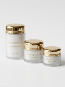 Frosted Glass Cosmetic Jars