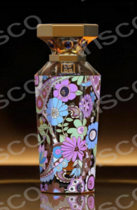 Glass Perfume Bottles with Applique